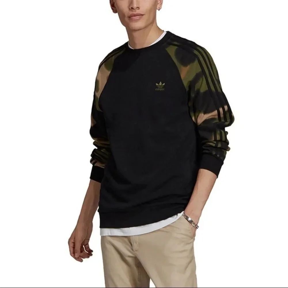 Adidas Originals Camo Stripes Crewneck Sweatshirt Men's small